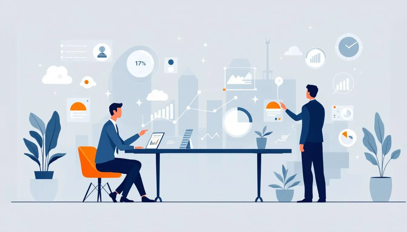 A visual showing project managers using precise estimates to enhance project management in construction.