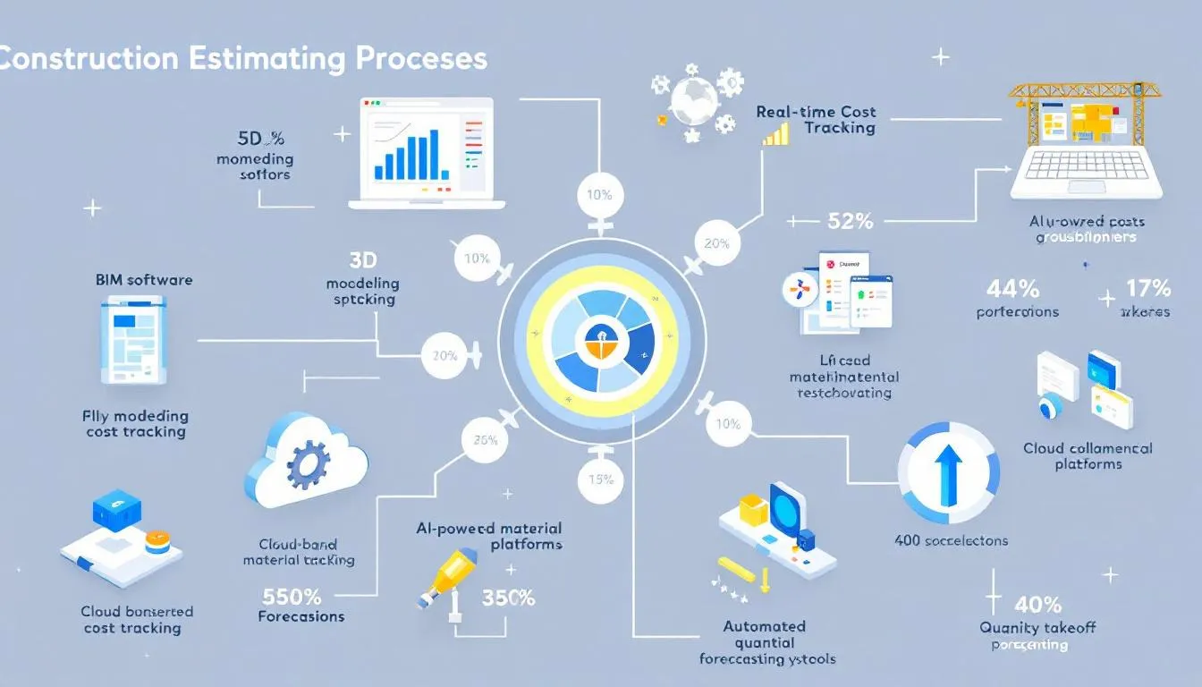 Modern technology used in construction estimating processes.