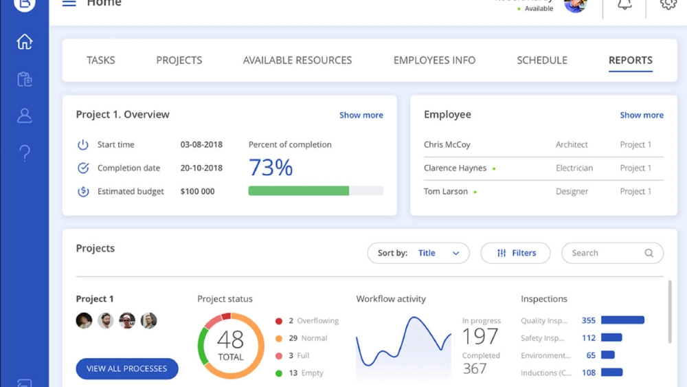 Modern workspace showcasing software for construction companies that integrates project planning, 3D modelling, and real-time site coordination seamlessly.