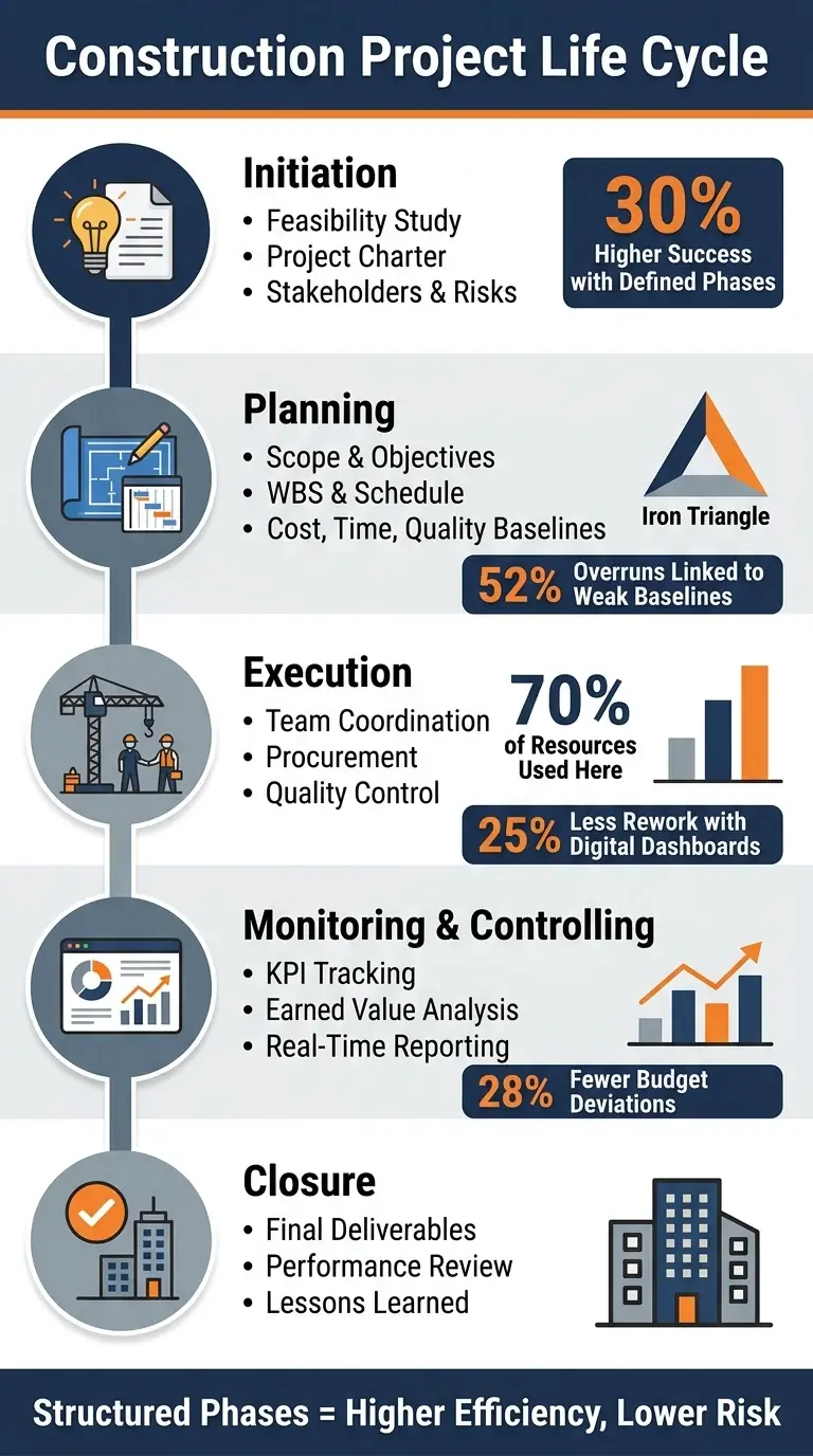 Phases That Shape Every Construction Project Life Cycle