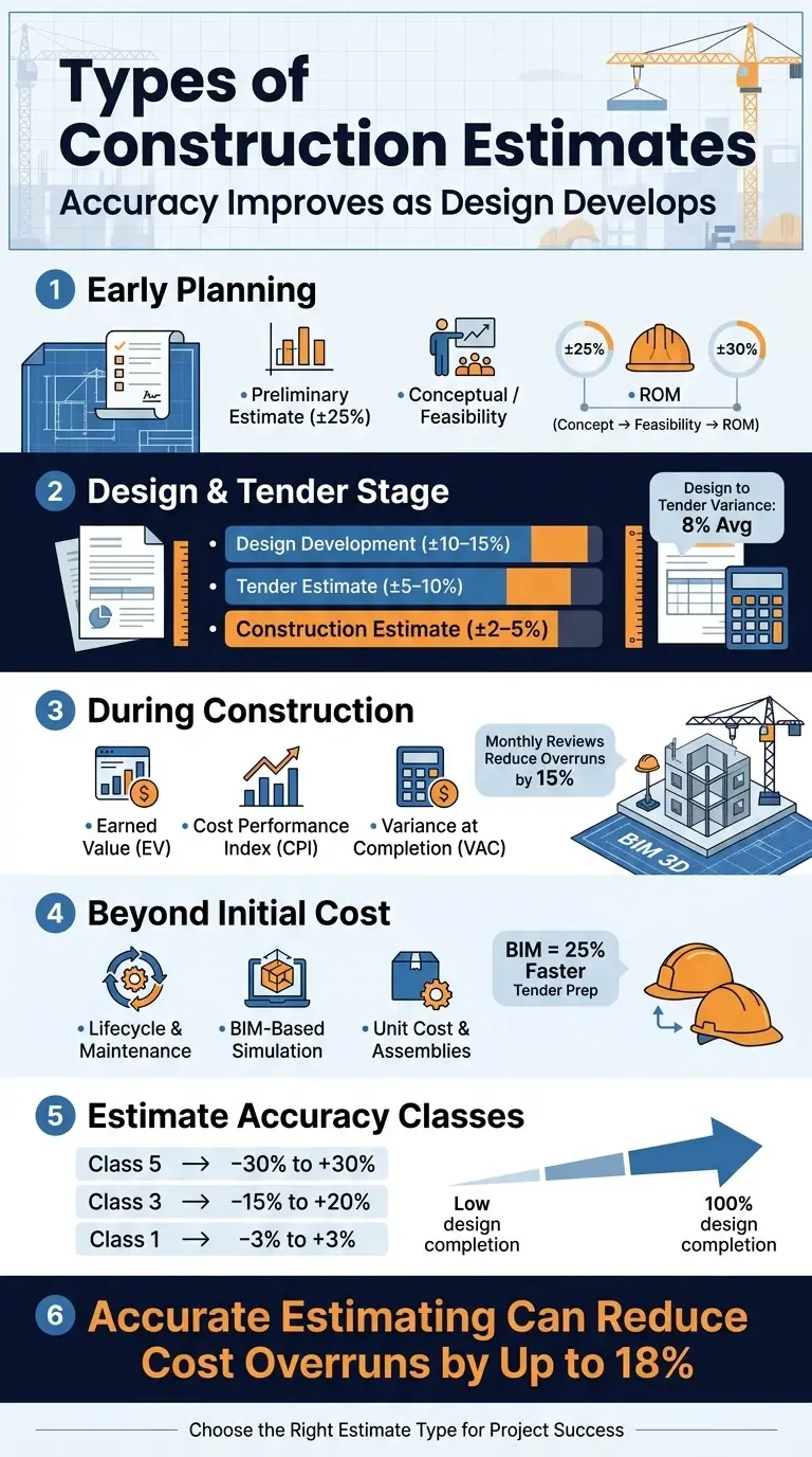 Understanding the Main Types of Construction Estimates