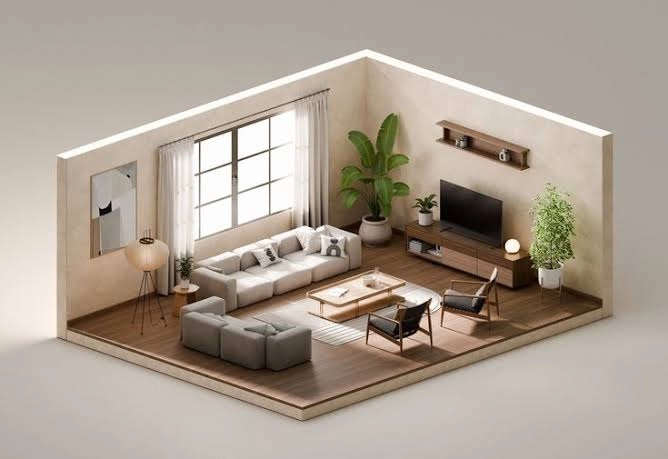 3D Interior Visualization & Rendering