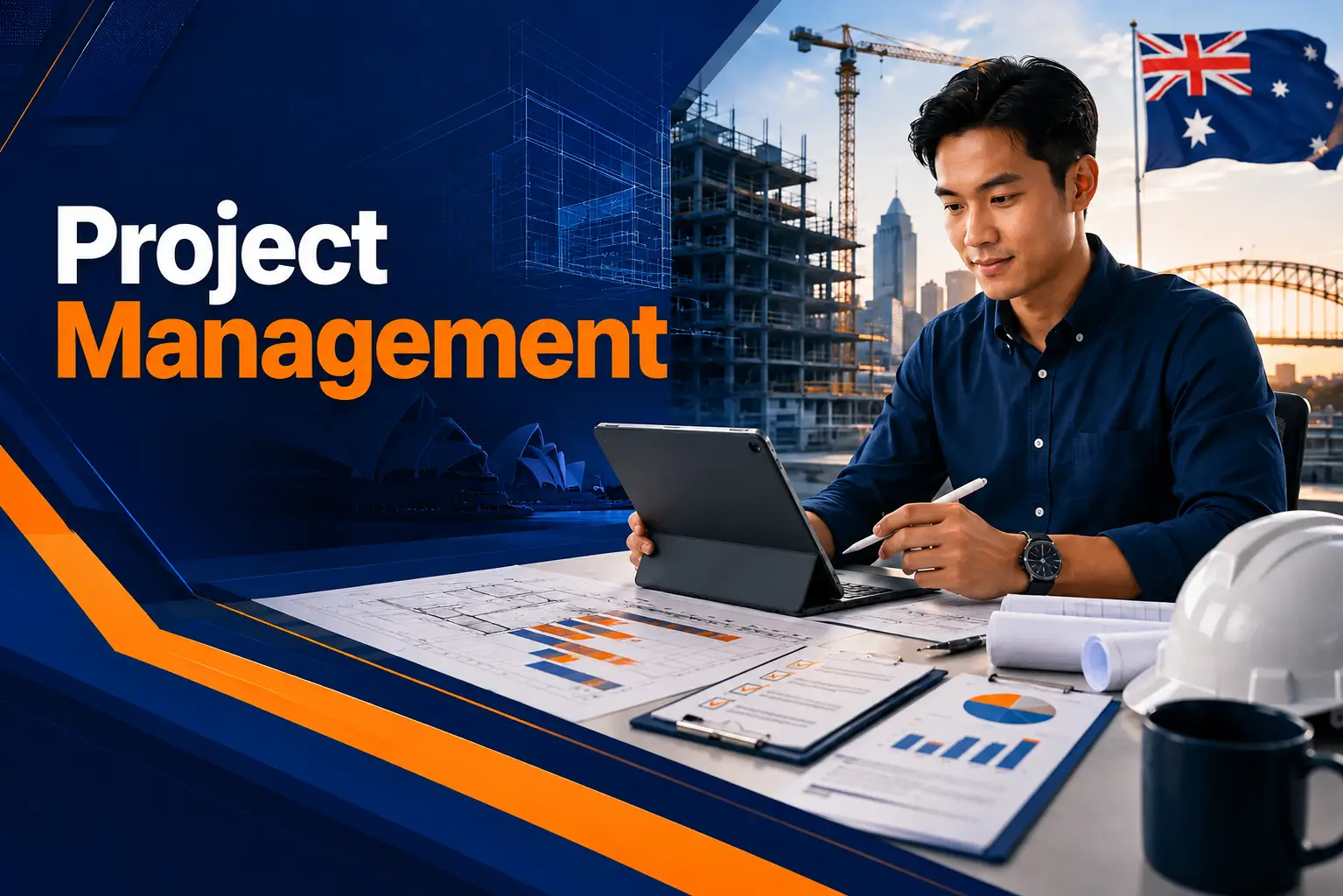 Construction project management team in a planning session